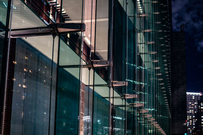 Low angle view of modern buildings in city