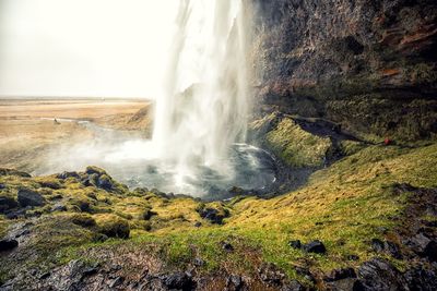 View of waterfall