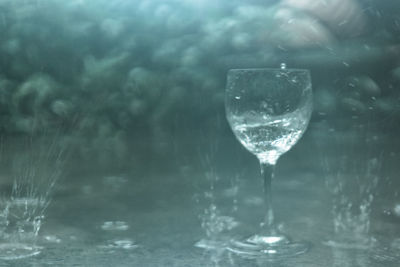 Close-up of bubbles in water