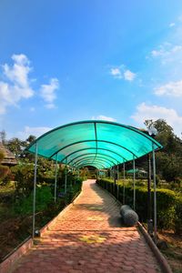 View of walkway against sky