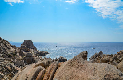 Panoramic view of sea against sky