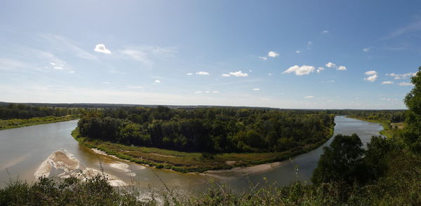 Scenic view of river against sky