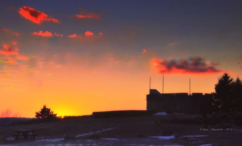 Scenic view of sky at sunset