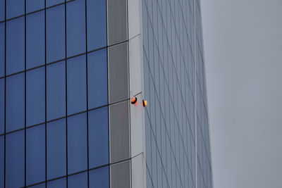 Low angle view of building against clear sky