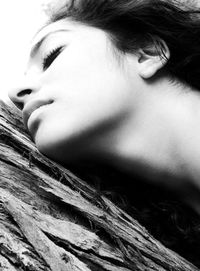 Close-up of young woman