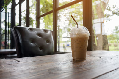 Close-up of drink on table