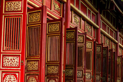 View of red structure