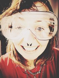 Close-up portrait of woman