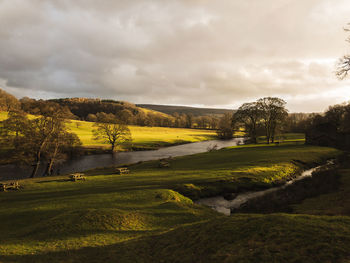 Scenic view of landscape against sky