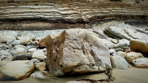 Rock formations in cave