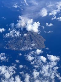 Stromboli island from above