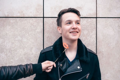 Portrait of a smiling young man