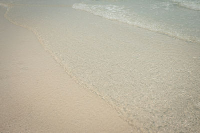 High angle view of beach