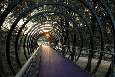 Footbridge in city