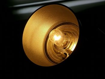 Close-up of illuminated lamp