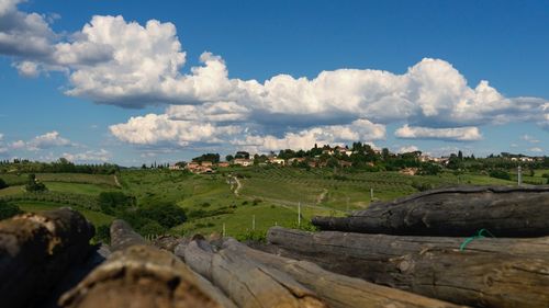 Scenic view of landscape against sky
