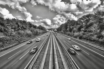 Autobahn von der brücke.