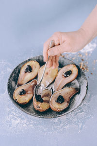 Close-up of human hand