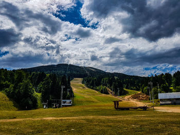 Scenic view of landscape against sky