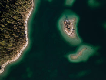 Aerial view of sea