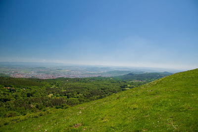 View of the crater of the puy pariou volcano
