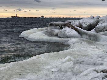 Scenic view of sea against sky