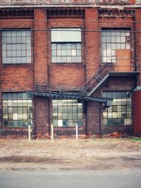 Exterior of old abandoned building