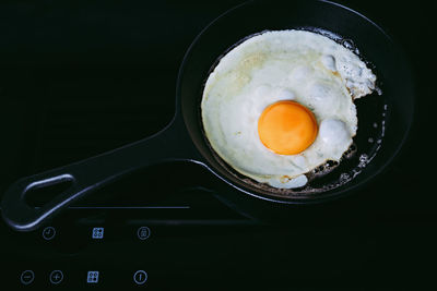 High angle view of breakfast on table