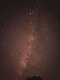 Low angle view of stars in sky at night