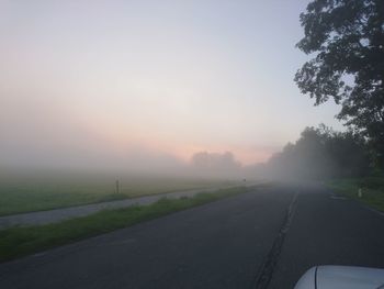 Road passing through landscape