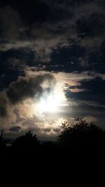 Low angle view of cloudy sky