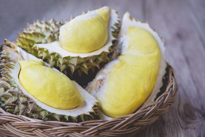 Close-up of fruits in basket