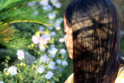 Close-up portrait of woman