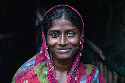 Portrait of young woman
