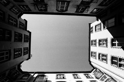 Low angle view of buildings against sky