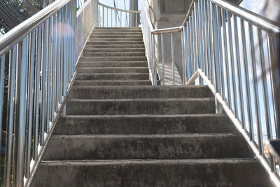 Low angle view of staircase in building