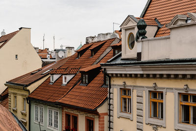 Low angle view of buildings against sky