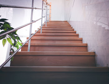 Low angle view of staircase in building