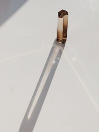 Close-up of shadow on white wall