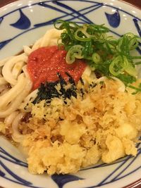 Close-up of served food