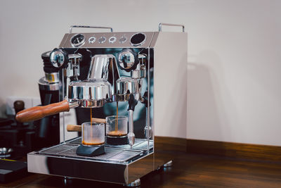 Close-up of machine