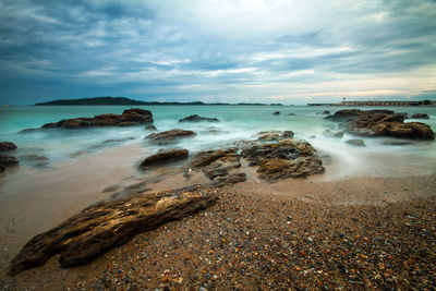 Scenic view of sea against sky