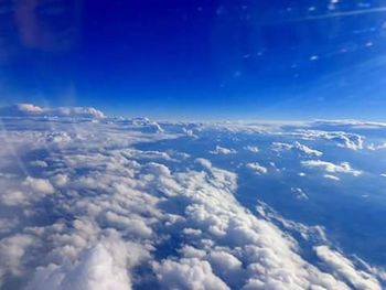 Aerial view of cloudscape