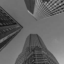 Low angle view of modern building against sky