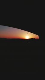 Silhouette of trees at sunset