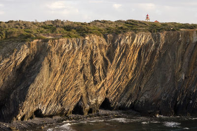 Panoramic view of land against sky