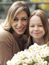 Portrait of smiling young woman