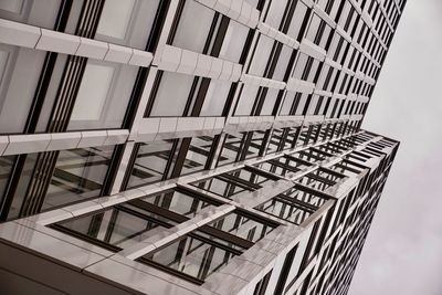 Low angle view of modern building against sky