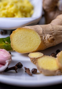 Close-up of food in plate