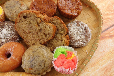 Close-up of bread in plate